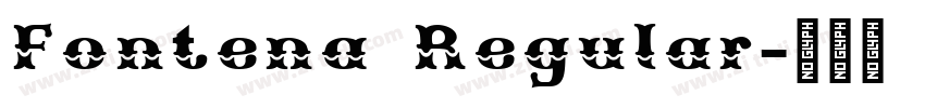 Fontena Regular字体转换